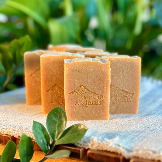 Golden Turmeric & Eucalyptus Exfoliating Soap - 9% Superfat