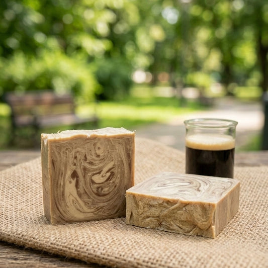 Dark Irish Stout Artisan Soap - Silk & Softness Base (Curing)